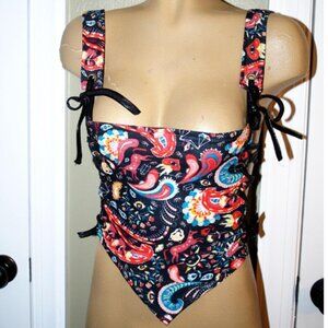 Pirate costume corset, size XS -S, Bustier renaissance faire